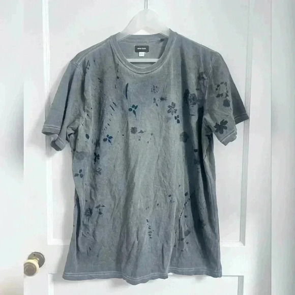 Diesel T-XENA Hand PAINTED Mens Short Sleeves T-Shirt POLO Shirt L $148 - Picture 1 of 6